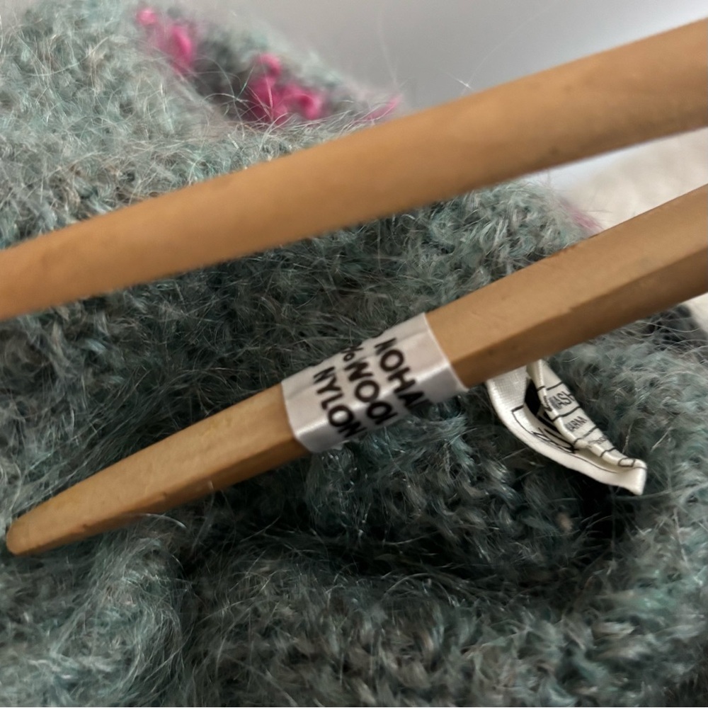 ✨SOLD✨Vintage 80s SUSIE LEE Pastoral Sheep Mohair and Wool Sweater / - Picture 13 of 14